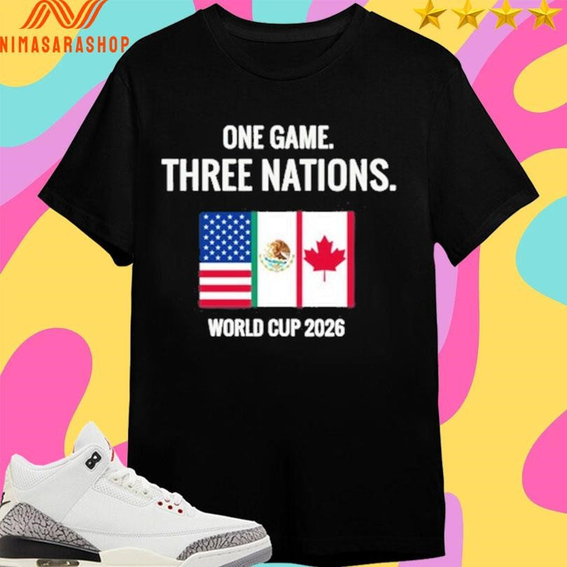 One Game Three Nations World Cup 2026 Shirts