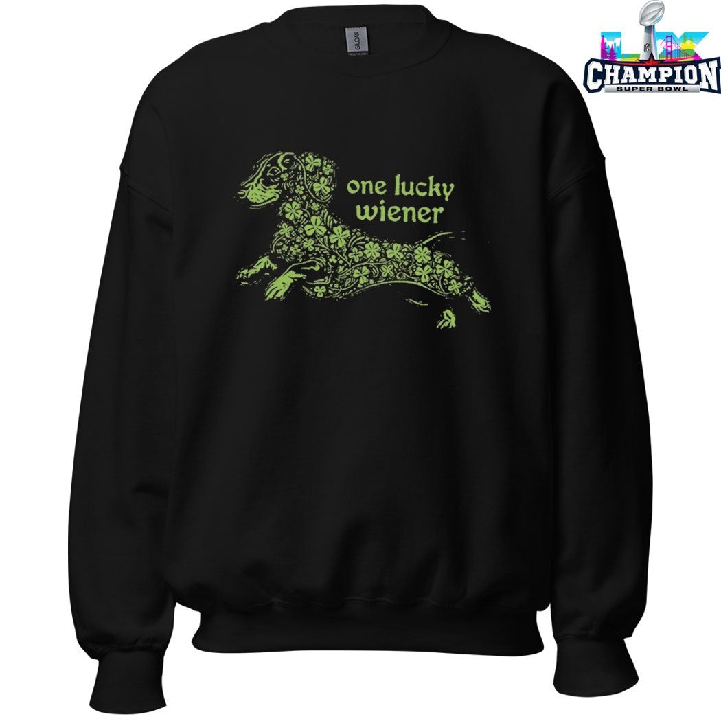 One Lucky Wiener St Patrick’s Day T-shirts