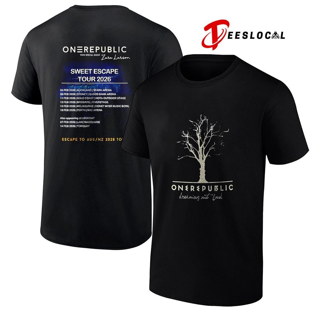 One Republic Sweet Escape tour dates schedule shirt