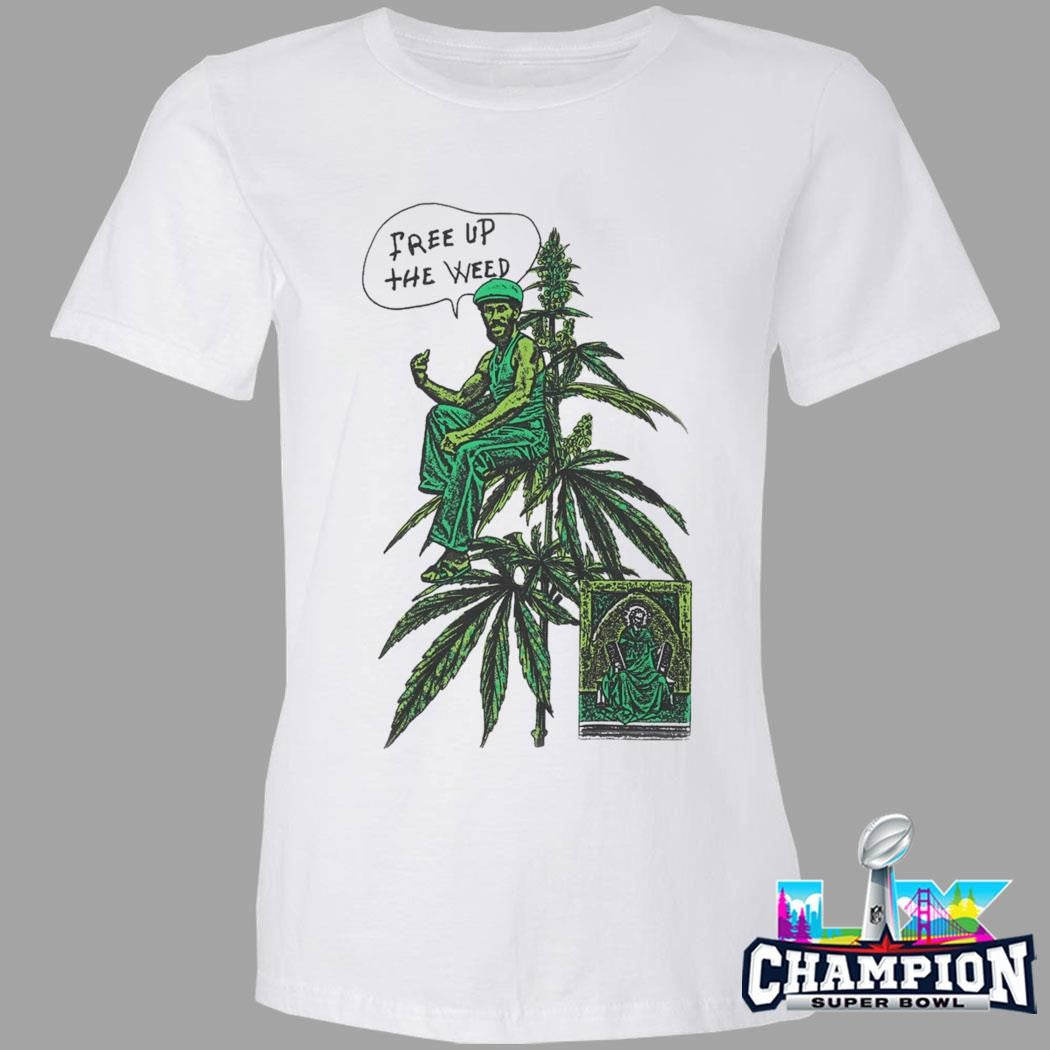 Online Ceramics Free Up The Weed Shirt