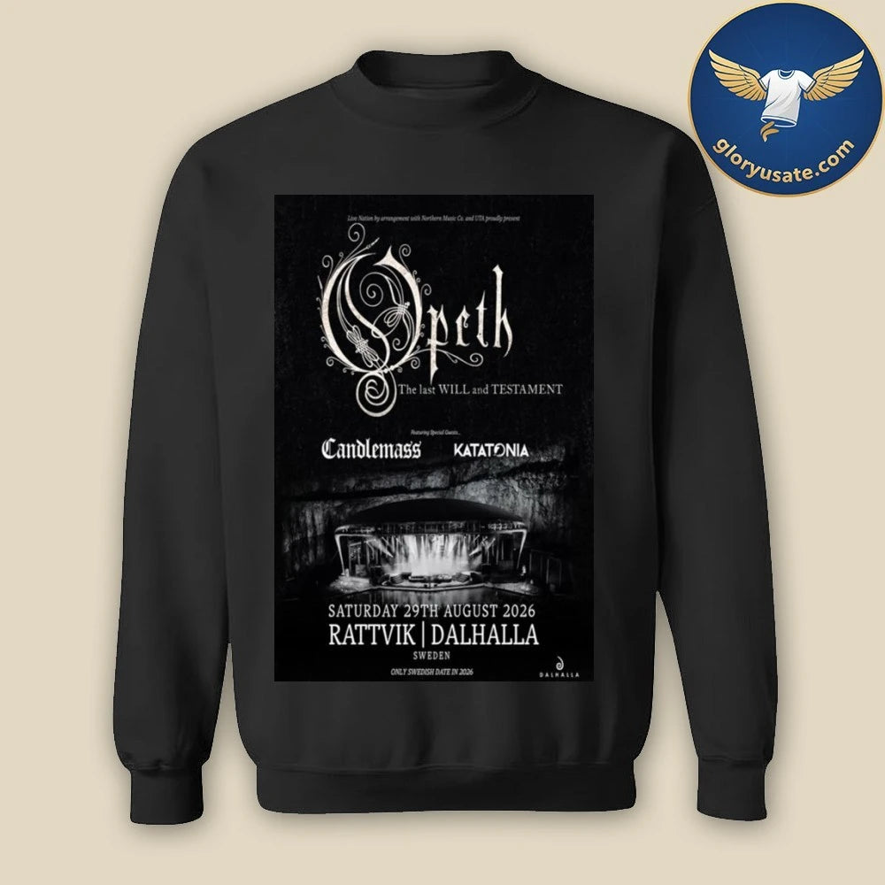 Opeth August 29 2026 Dalhalla Poster Shirt