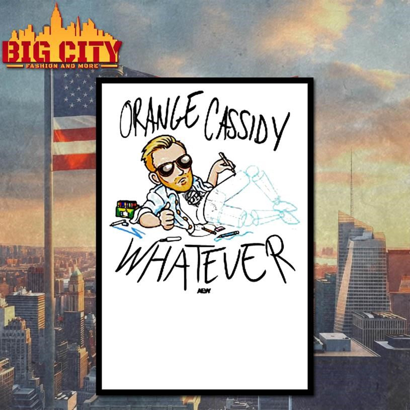 Orange Cassidy Whatever Drawing Graphic Kids 2025 New Shirt