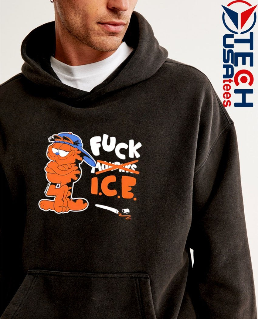 Orange Cat says fck ICE shirt