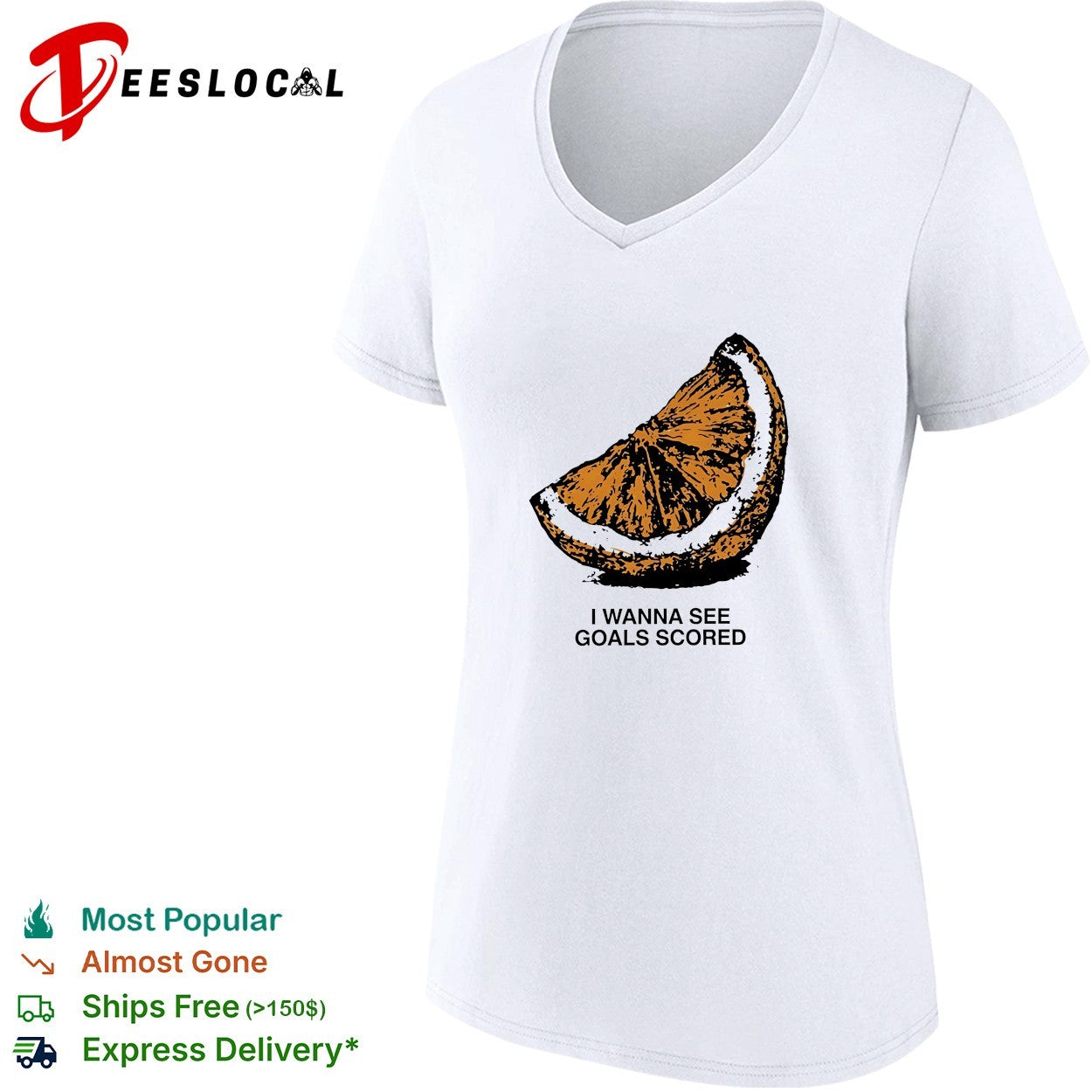 Orange I wanna see goals scored vintage shirt