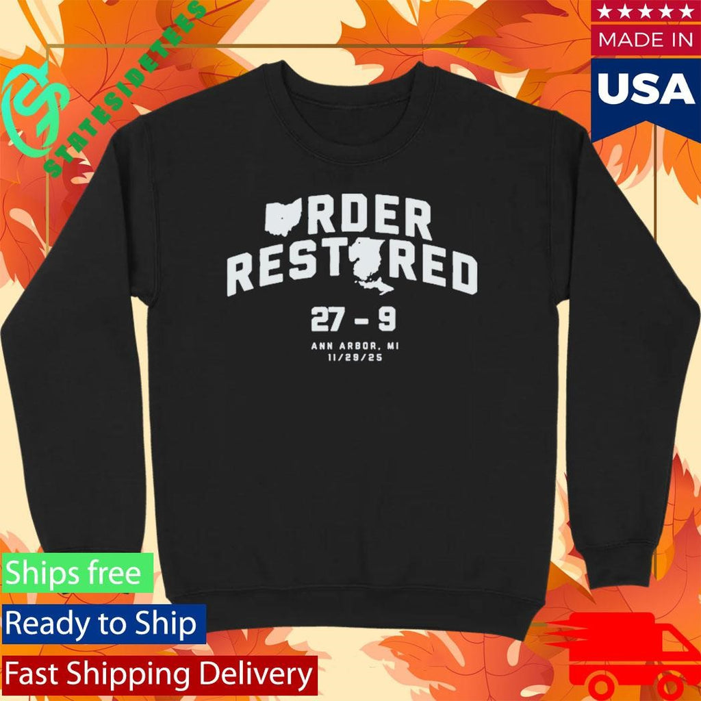 Order Red Nov 29 2025 Ann Arbor Shirt