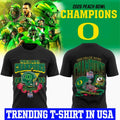 Oregon Peach Bowl Champion 2026 Black Shirt