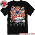 Original 2025 Broncos AFC West Champions Signature And Logo Shirt