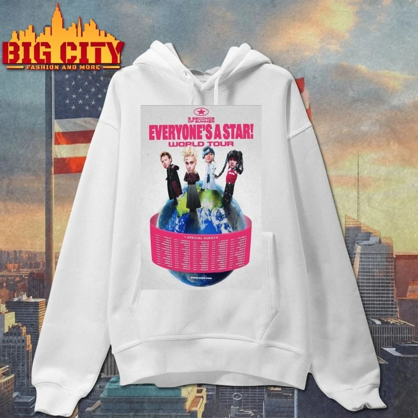 Original 5 Seconds Of Summer Everyone’s A Star World Tour 2026 Poster shirt