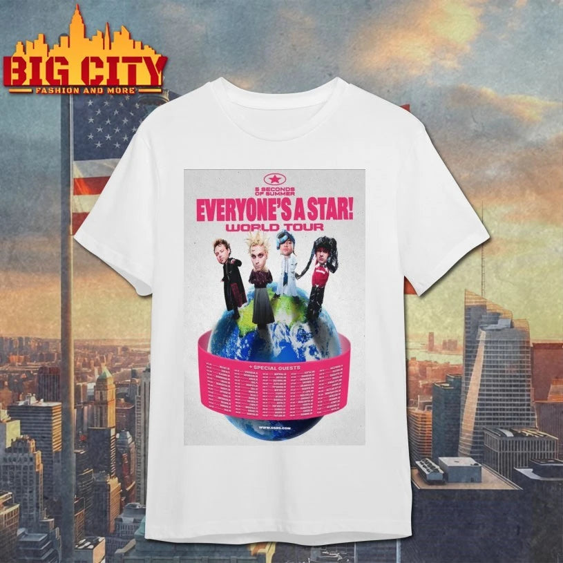 Original 5 Seconds Of Summer Everyone’s A Star World Tour 2026 Poster shirt