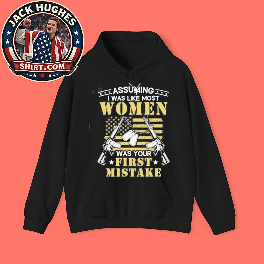 Original Assuming I Was Like Most First Mistake Veteran Dog Tags Shirt