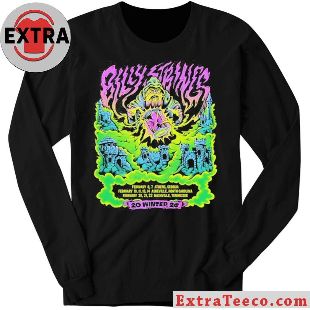 Original Billy Strings Winter 2026 Shirt With Dates