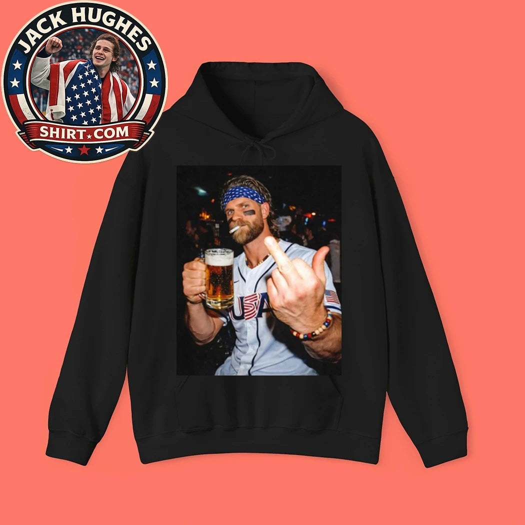 Original Bryce Harper Team Usa Wbc After Hours Middle Finger Women Shirt
