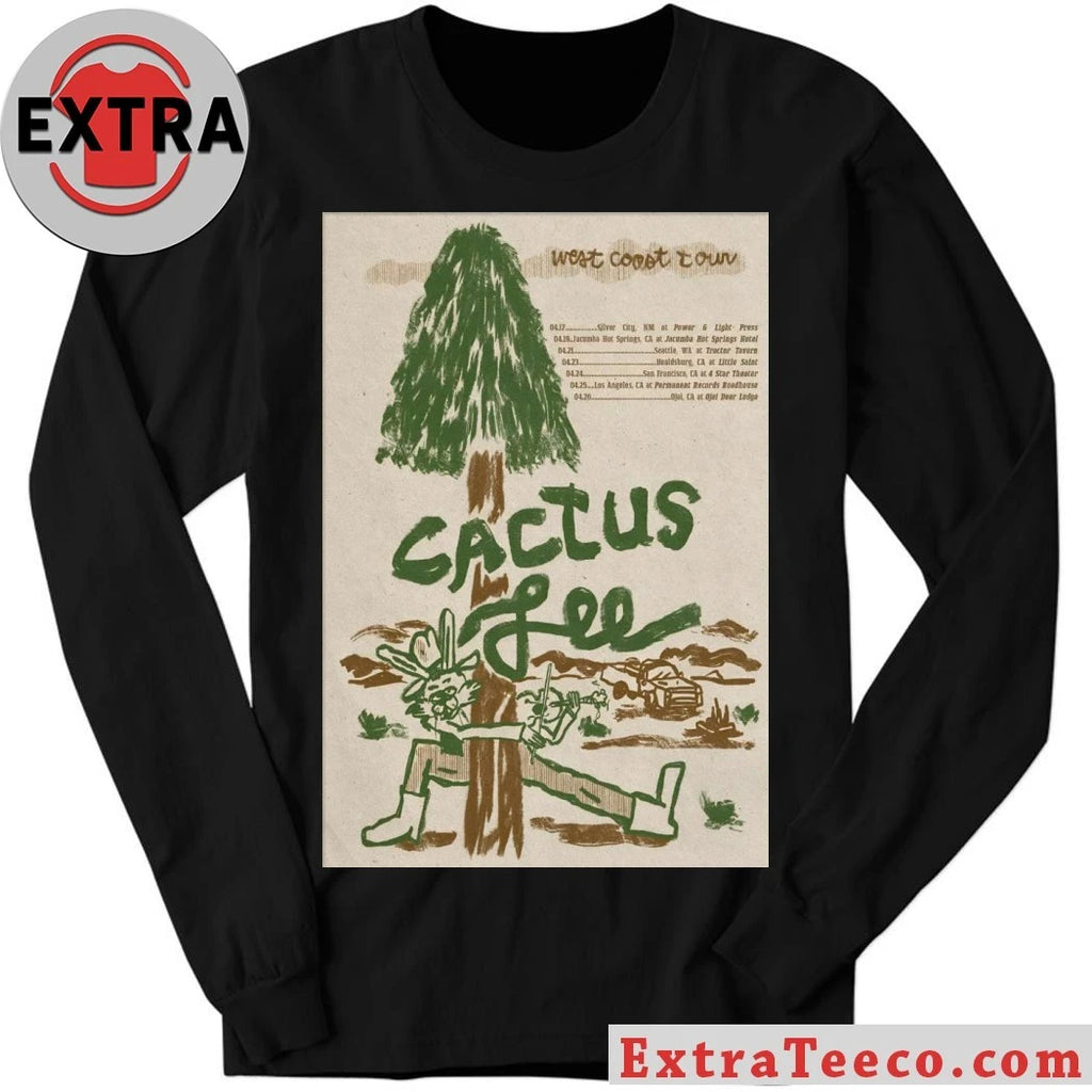 Original Cactus Lee West Coast Tour 2026 Poster T-Shirt