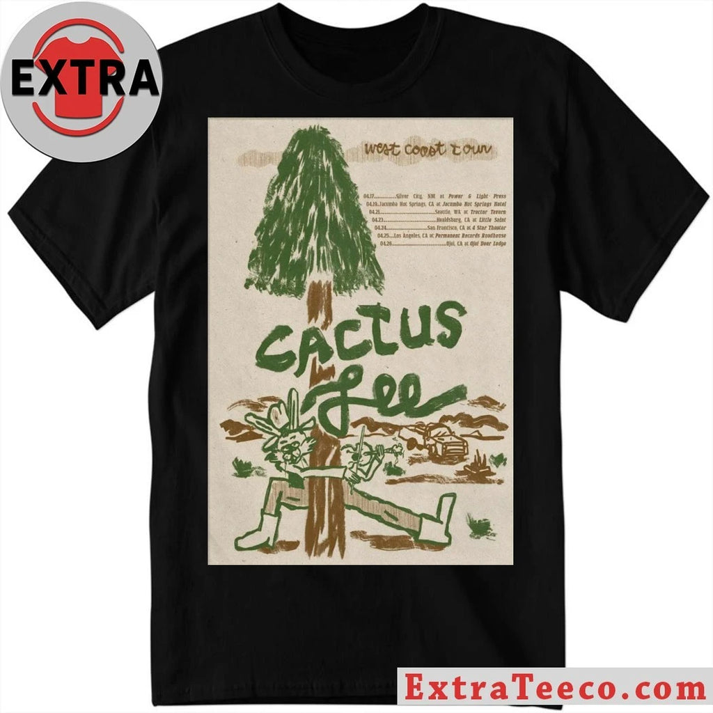 Original Cactus Lee West Coast Tour 2026 Poster T-Shirt