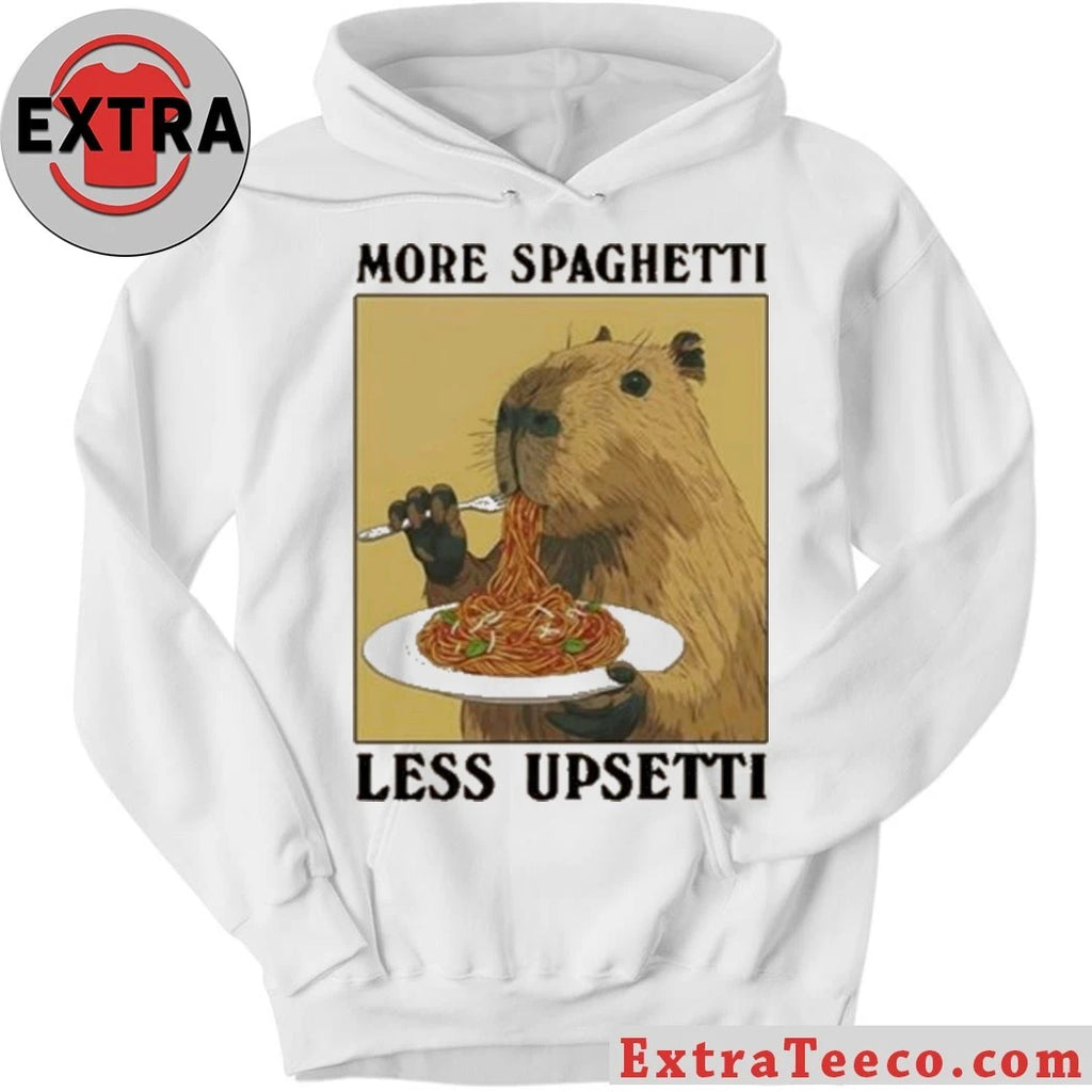 Original Capybara Eating Pasta Washed T-Shirt