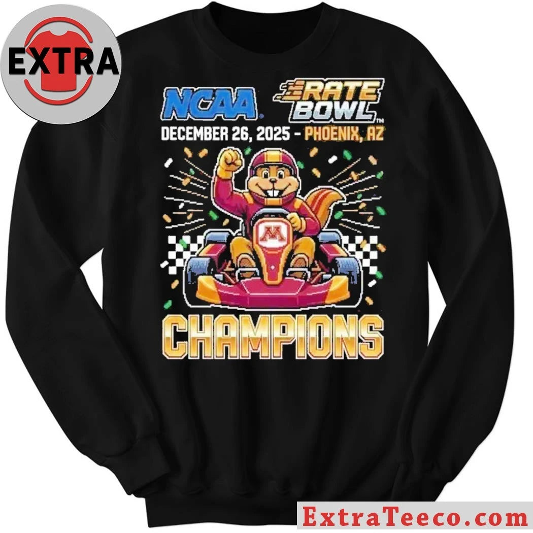 Original Celebrating Minnesota’s victory at the Rate Bowl on December 26, 2025, Phoenix, AZ Shirt