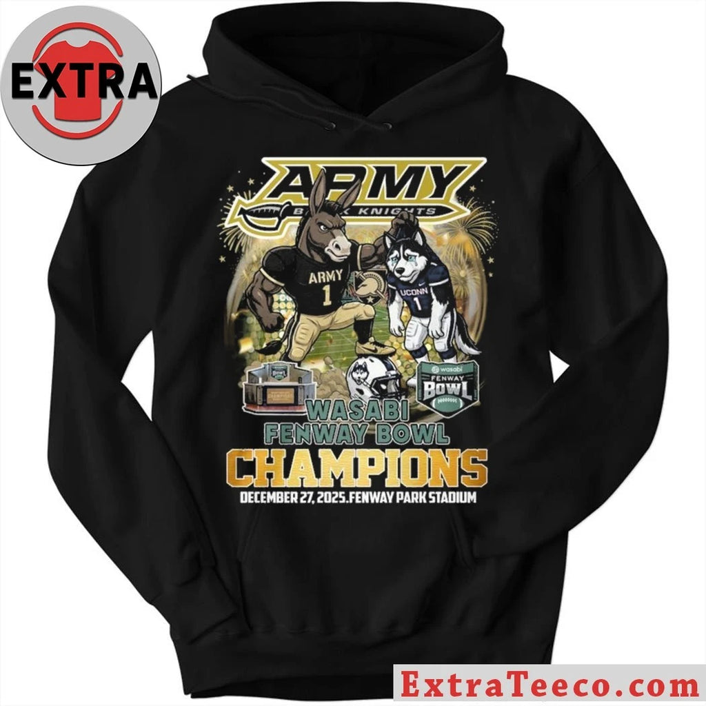 Original Celebrating the Army Black Knights’ victory over the UConn Huskies at the Wasabi Fenway Bowl on December 27, 2025, at Fenway Park Stadium Shirt