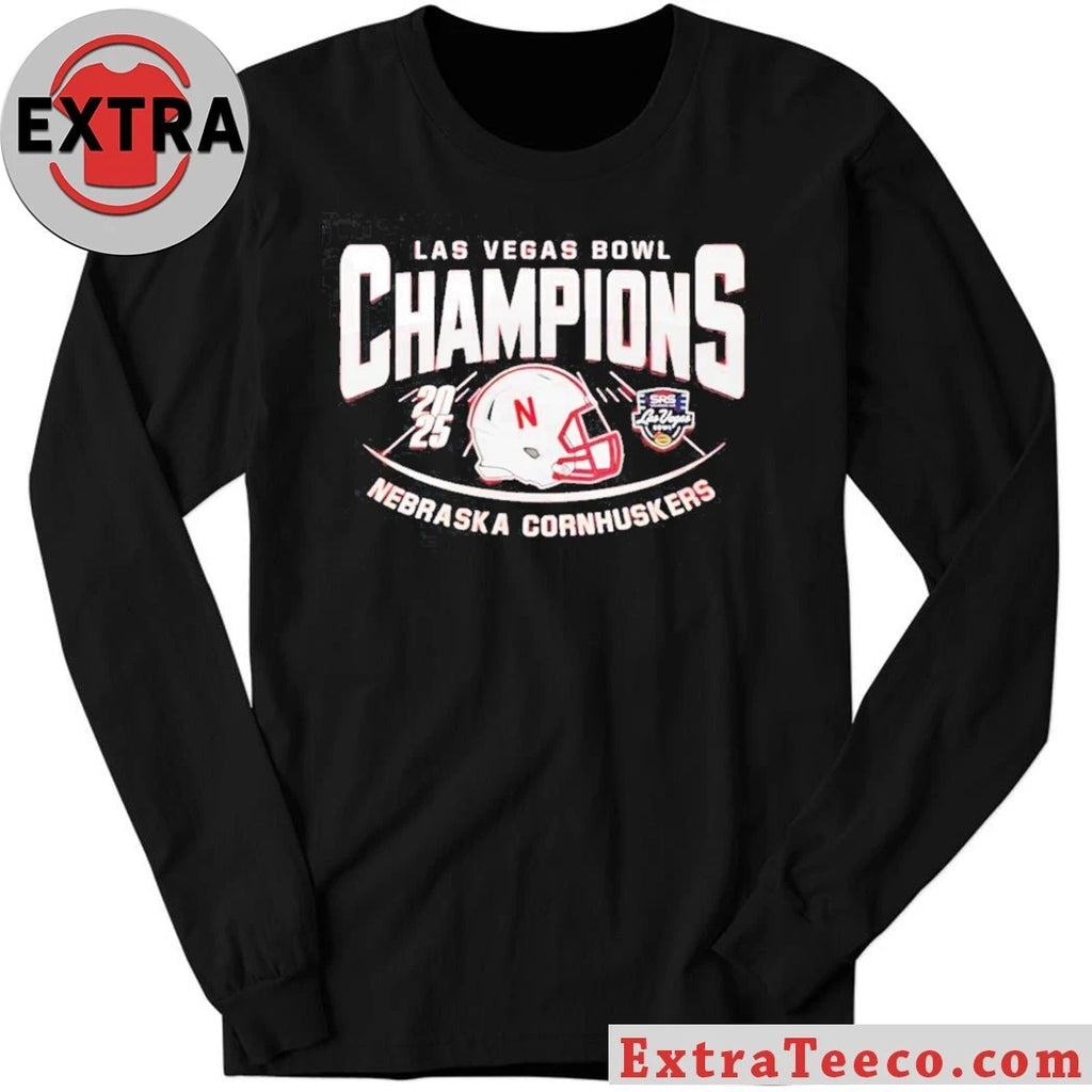 Original Celebrating the Nebraska Cornhuskers’ victory at the 2025 Las Vegas Bowl Logo Shirt
