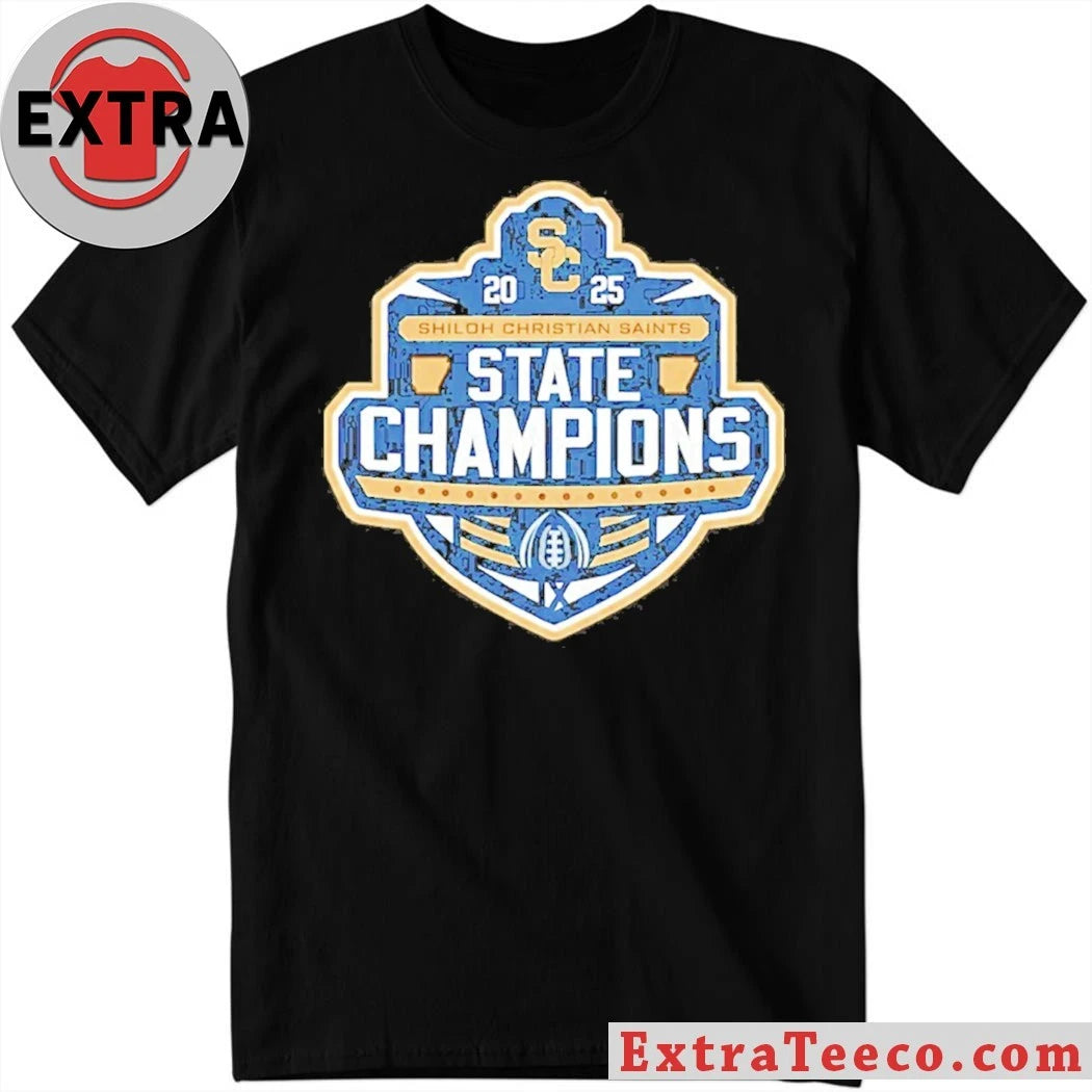 Original Celebrating the Shiloh Christian Saints’ state championship victory Shirt