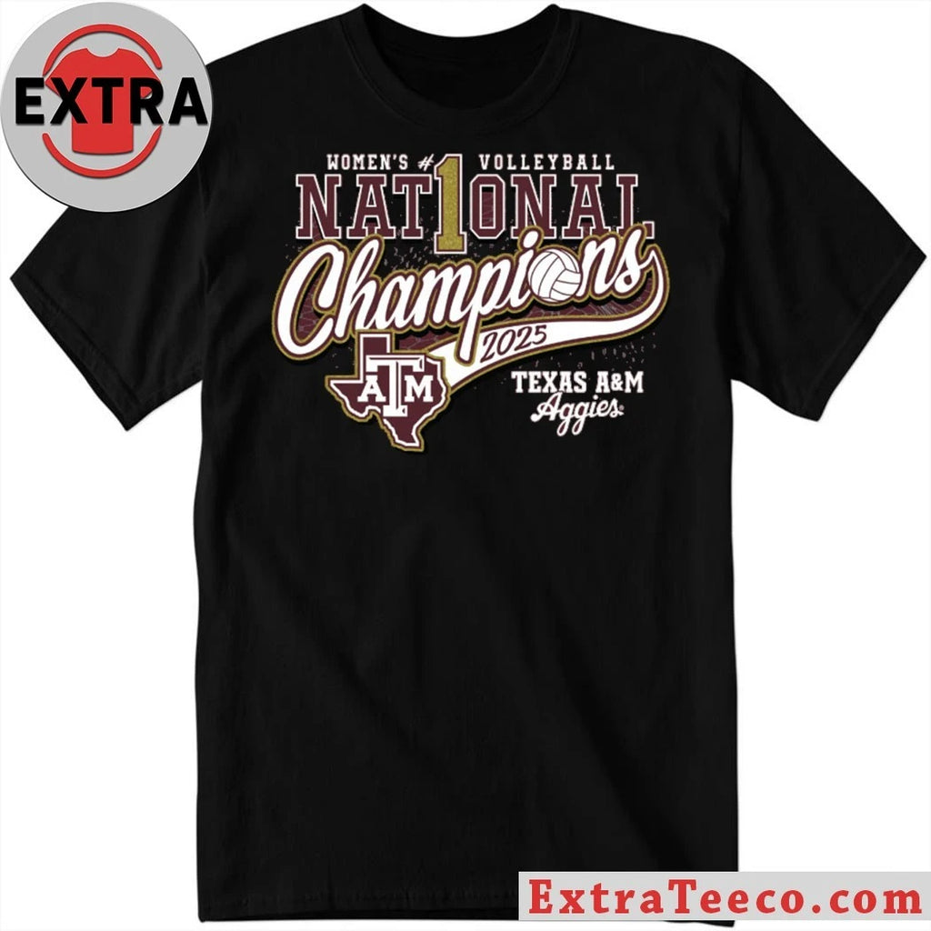 Original Celebrating the Texas A&amp;M Aggies’ 2025 National Women’s Volleyball Championship victory T-Shirt