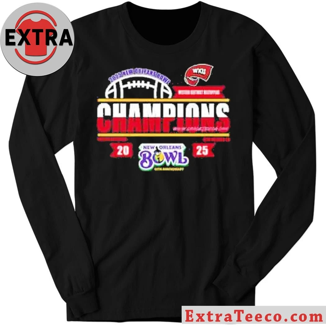 Original Celebrating the Western Kentucky Hilltoppers’ victory at the 2025 New Orleans Bowl Logo Shirt