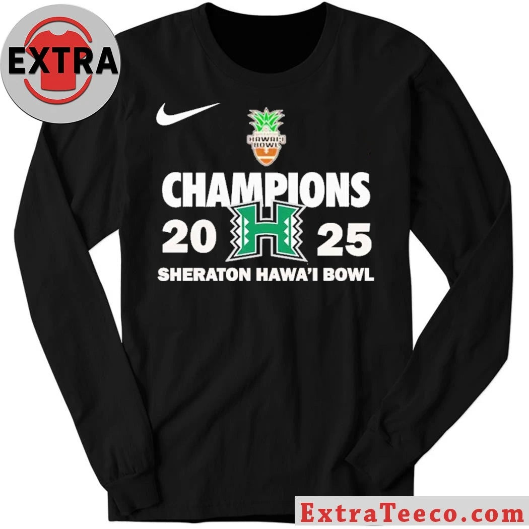 Original Celebrating the victory of the Hawaii Rainbow Warriors at the Sheraton Hawaii Bowl in 2025 Shirt