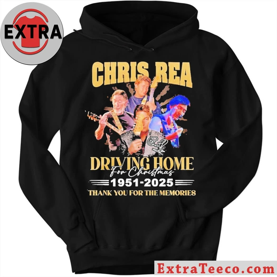 Original Chris Rea Driving Home For Christmas 1951-2025 Thank You For The Memories Shirt