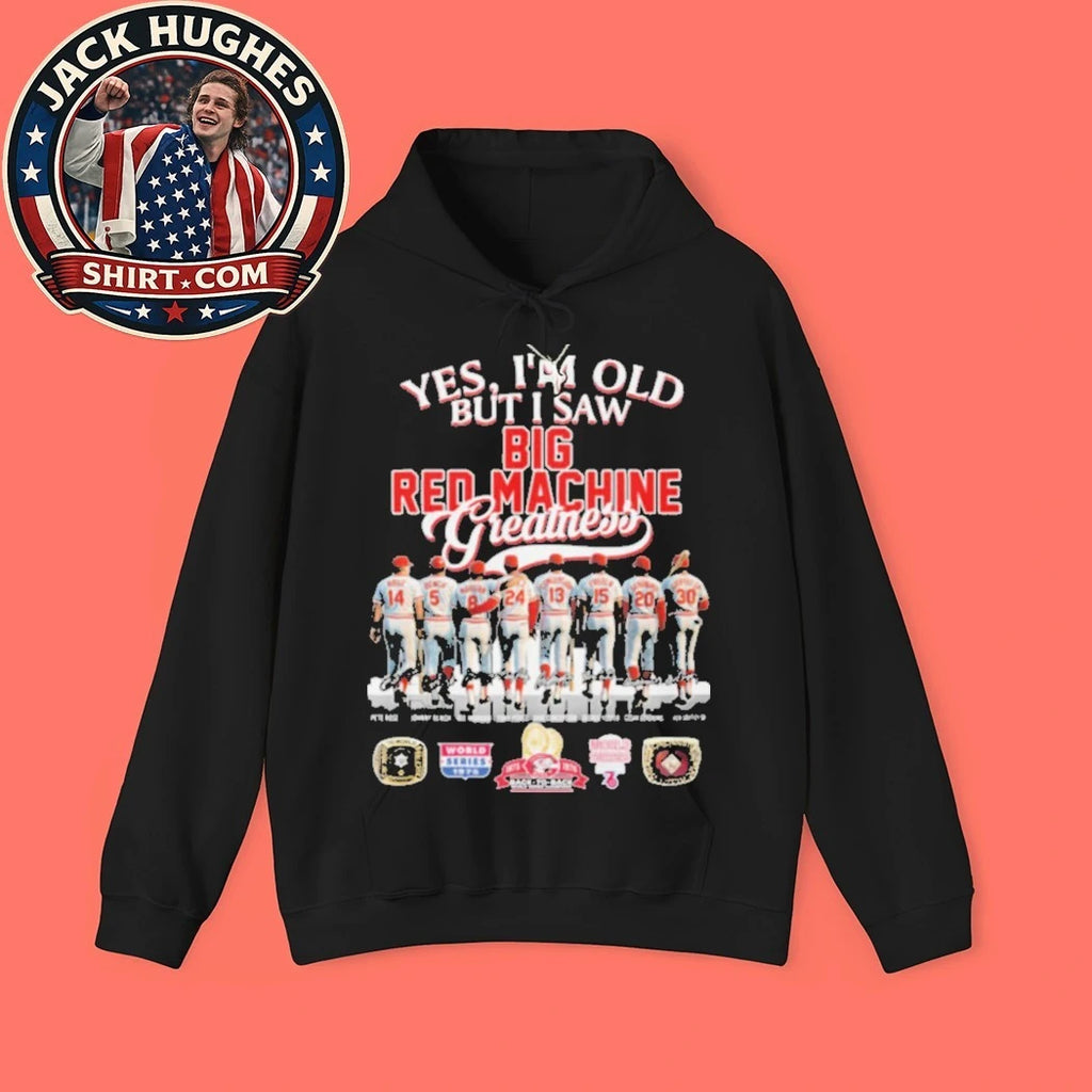 Original Cincinnati Reds Big Red Machine Greatness Legend Signatures Back To Back World Series Shirt