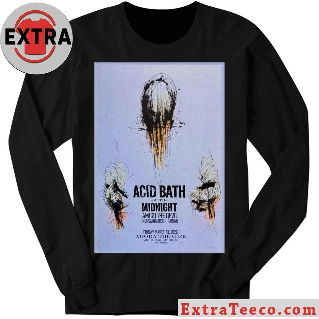 Original Cleveland, Ohio Poster Acid Bath Mar 13 2026 Shirt