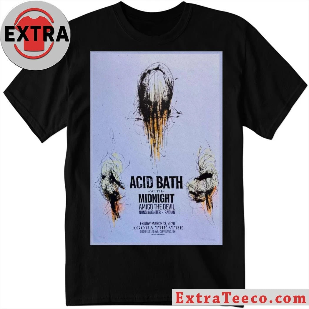 Original Cleveland, Ohio Poster Acid Bath Mar 13 2026 Shirt