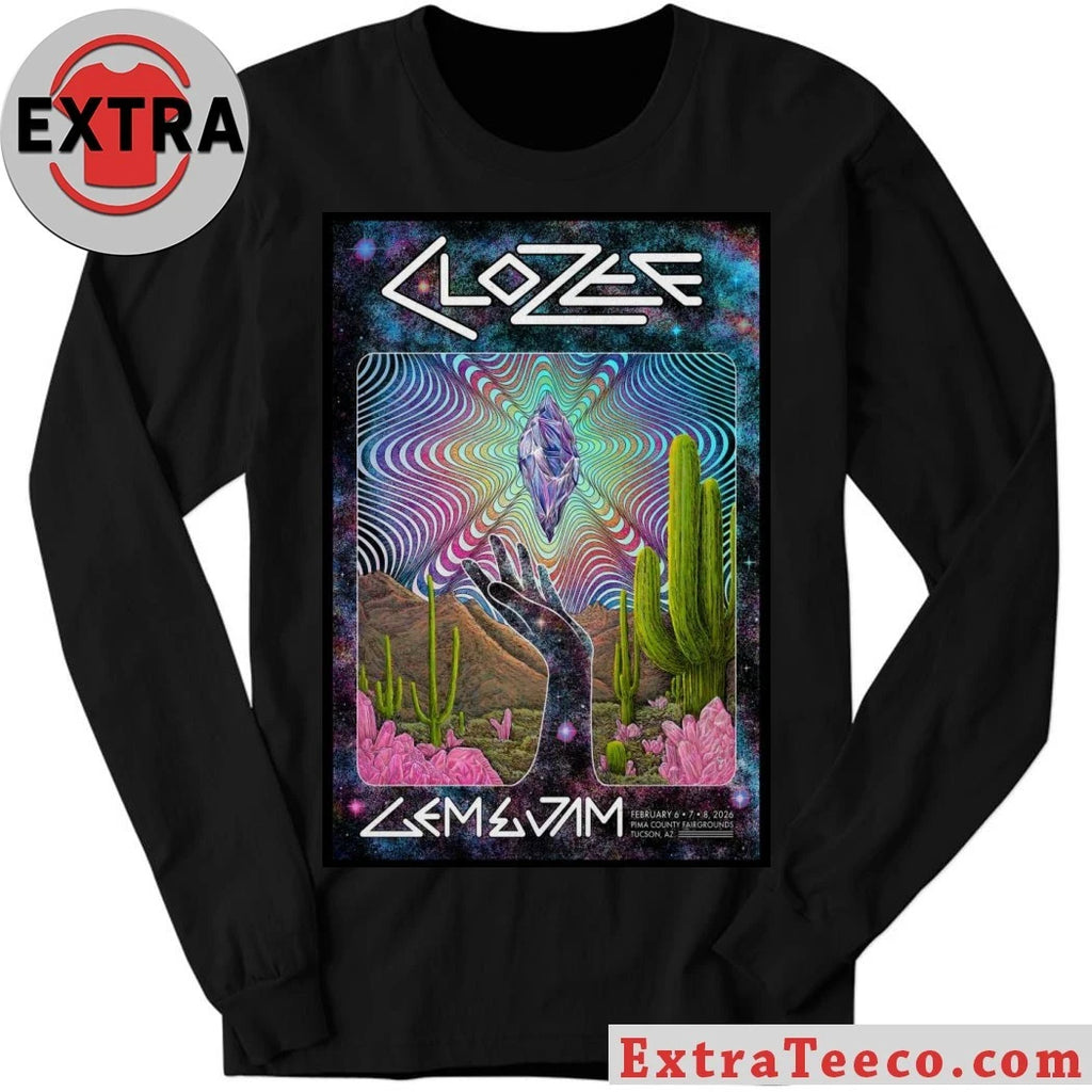 Original CloZee Gem &amp; Jam Festival Tucson AZ Feb 6-8 2026 Poster Shirt