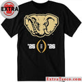 Original College Football Playoff National Championship Game 2025-26 T-Shirt featuring the Alabama Football mascot