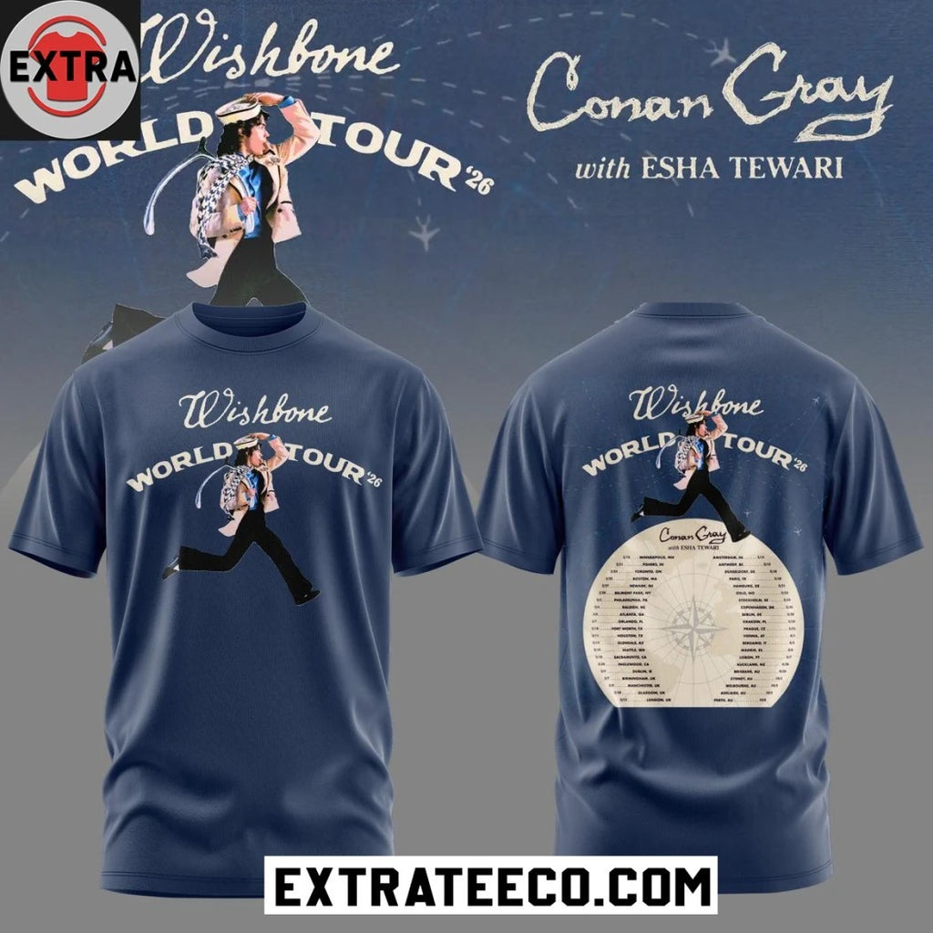 Original Conan Gray ft Esha Tewari Wishbone World Tour 2026 Hoodie T-Shirt