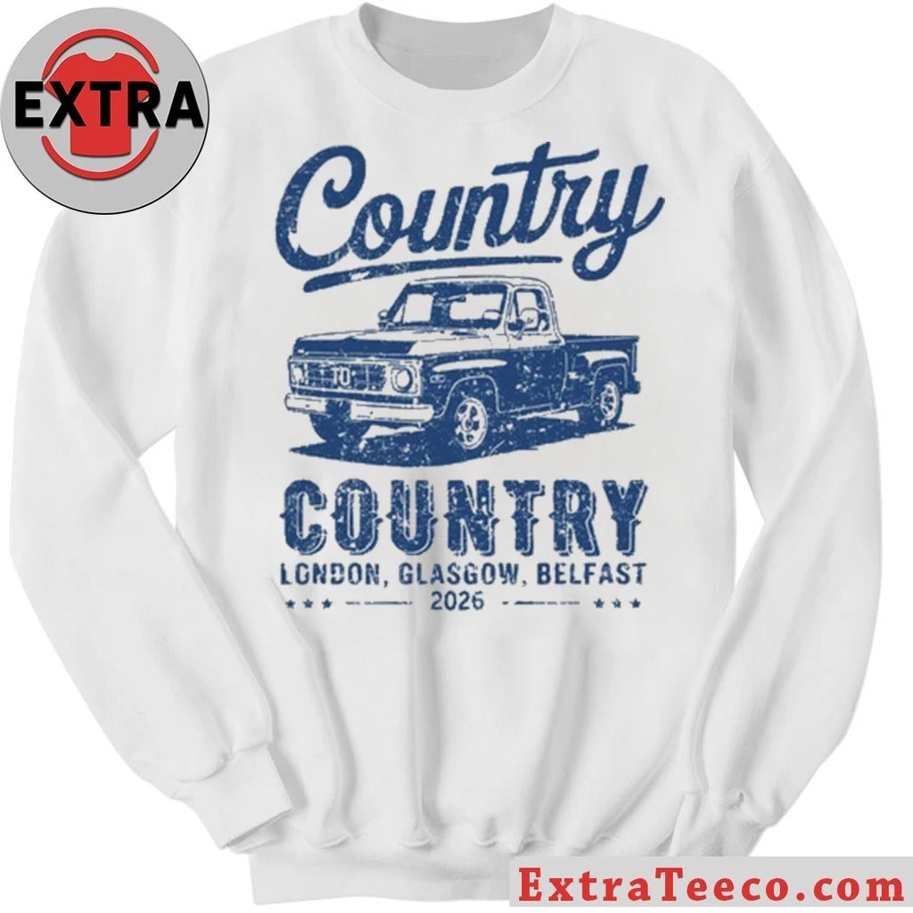 Original Country To Country 2026 Tour London Glasgow, Belfast T-Shirt
