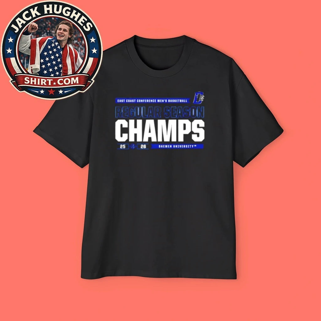 Original Daemen University Ecc Mens Basketball 2026 Regular Season Champs Shirt