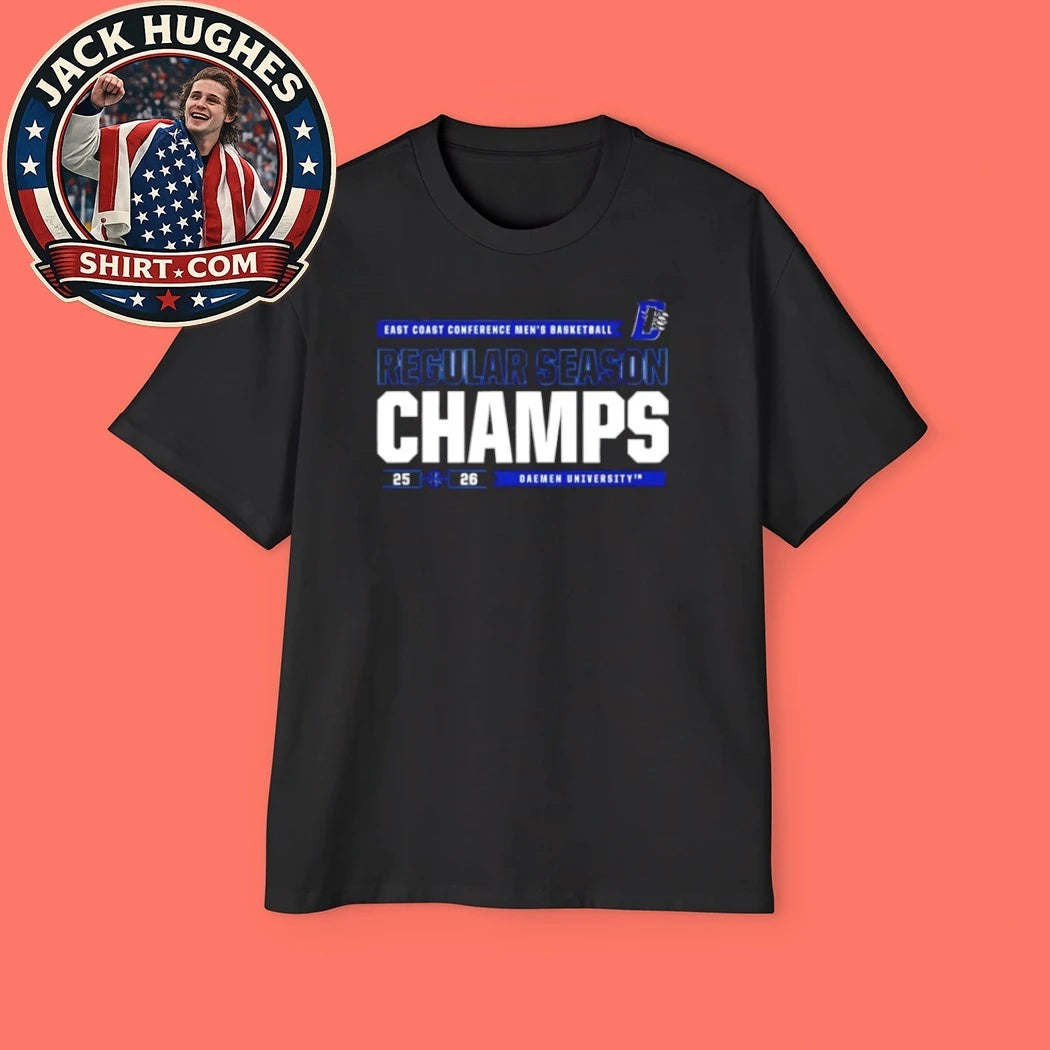 Original Daemen University Ecc Mens Basketball 2026 Regular Season Champs Shirt
