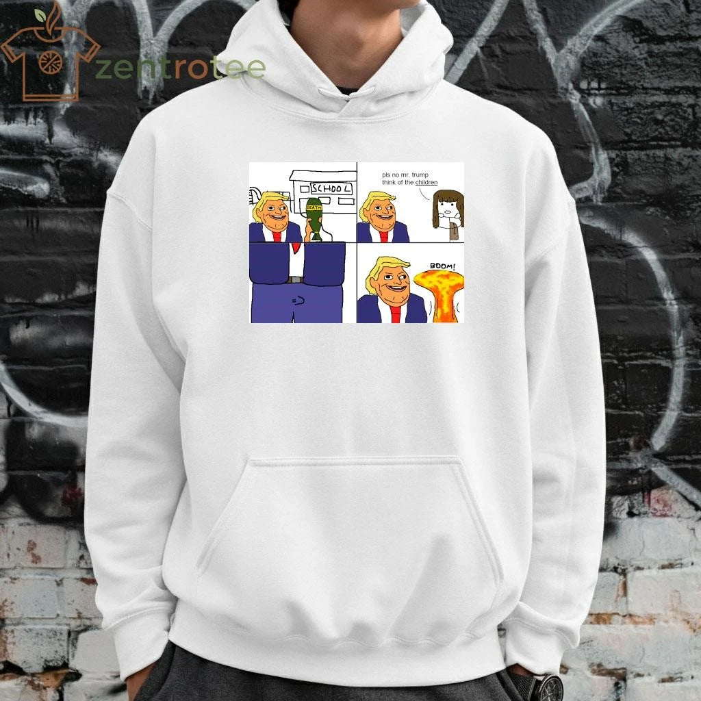 Original Death School Pls no mr.trump think of the children boom tee