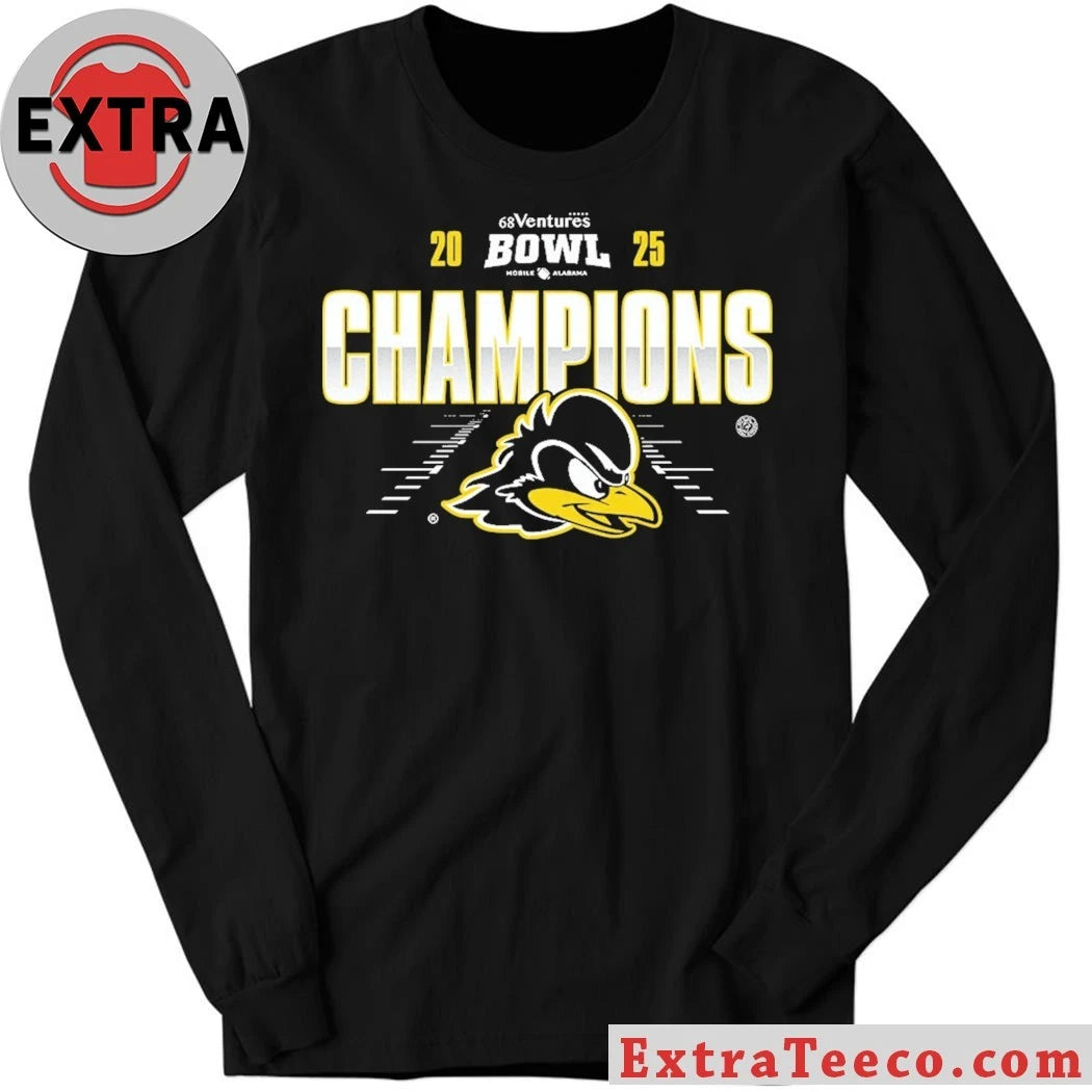 Original Delaware Fightin Blue Hens Are 68 Ventures Bowl 2025 Champions NCAA Football Shirt