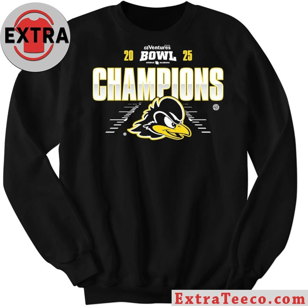 Original Delaware Fightin Blue Hens Are 68 Ventures Bowl 2025 Champions NCAA Football Shirt
