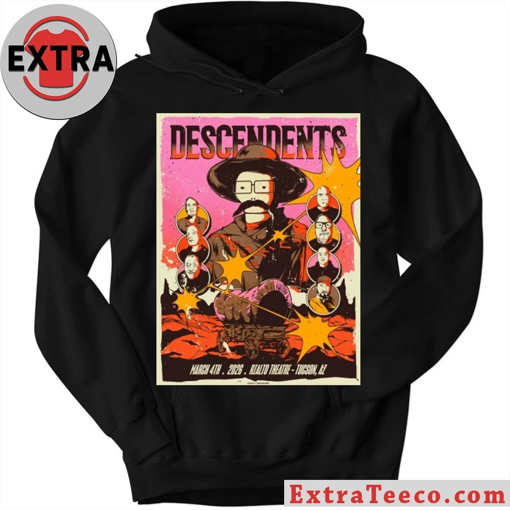 Original Descendents Tucson Arizona 2026 Gig Poster At Rialto Theatre On March 4 2026 Shirt