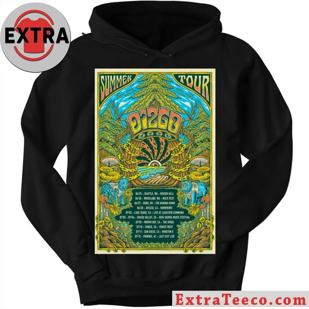 Original Dizgo Summer Tour 2026 Poster Shirt