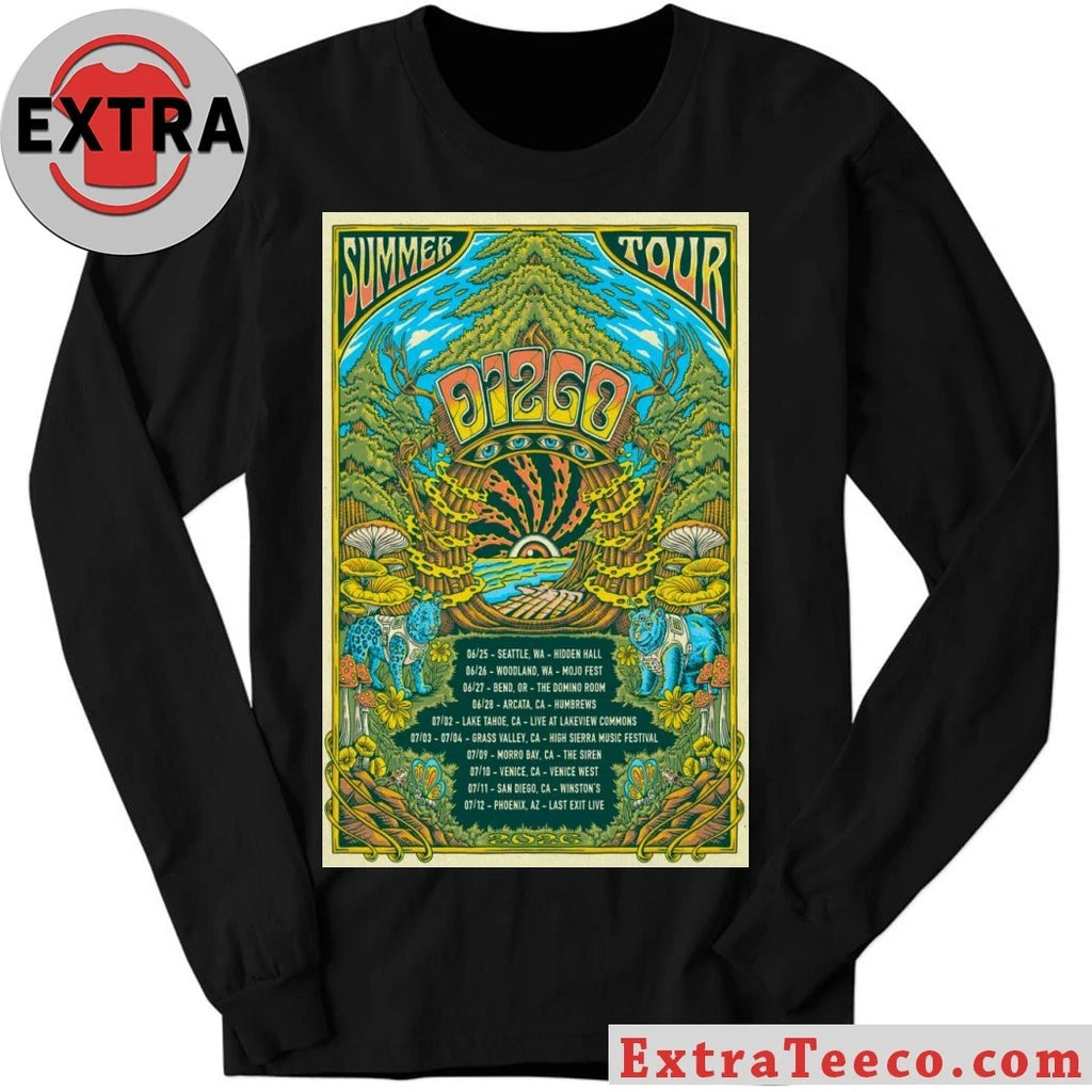 Original Dizgo Summer Tour 2026 Poster Shirt