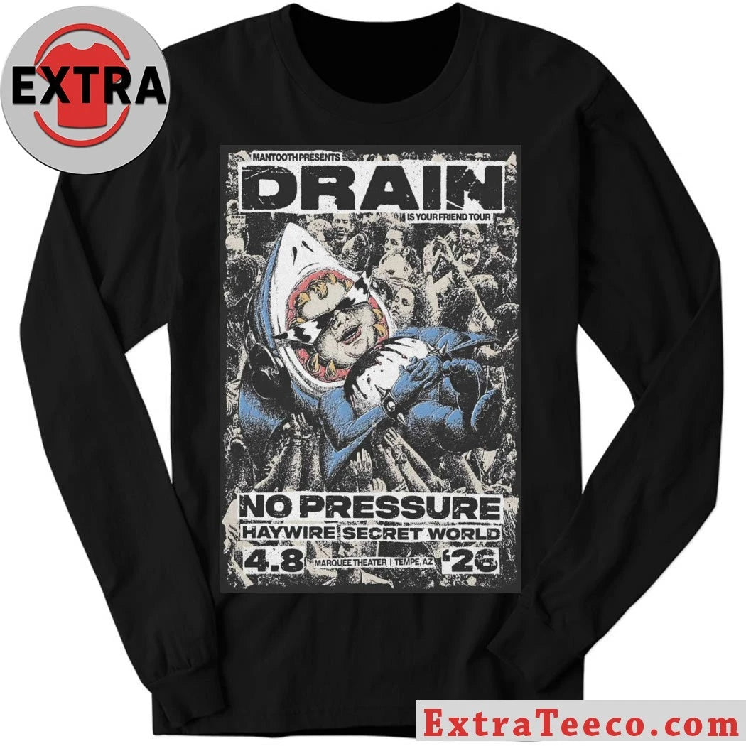 Original Drain Marquee Theatre In Tempe AZ April 8 2026 Poster Shirt