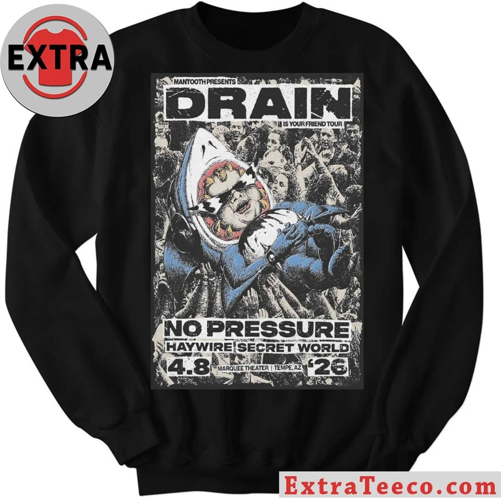 Original Drain Marquee Theatre In Tempe AZ April 8 2026 Poster Shirt