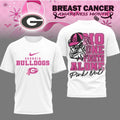 Original Georgia Bulldogs Breast Cancer Awareness “No One Fights Alone” Pink Out Shirt