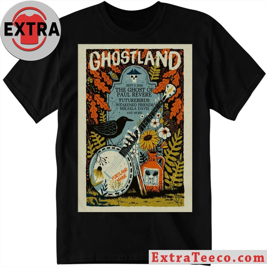 Original Ghost Of Paul Revere September 6 2026 At Thompson’s Point Show Poster Shirt