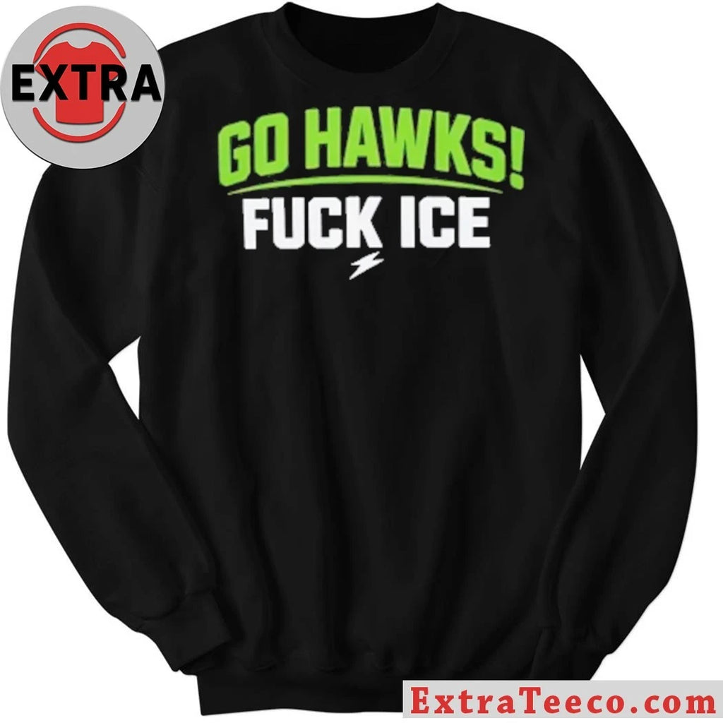 Original Go Hawks Fuck Ice 2026 T-Shirt