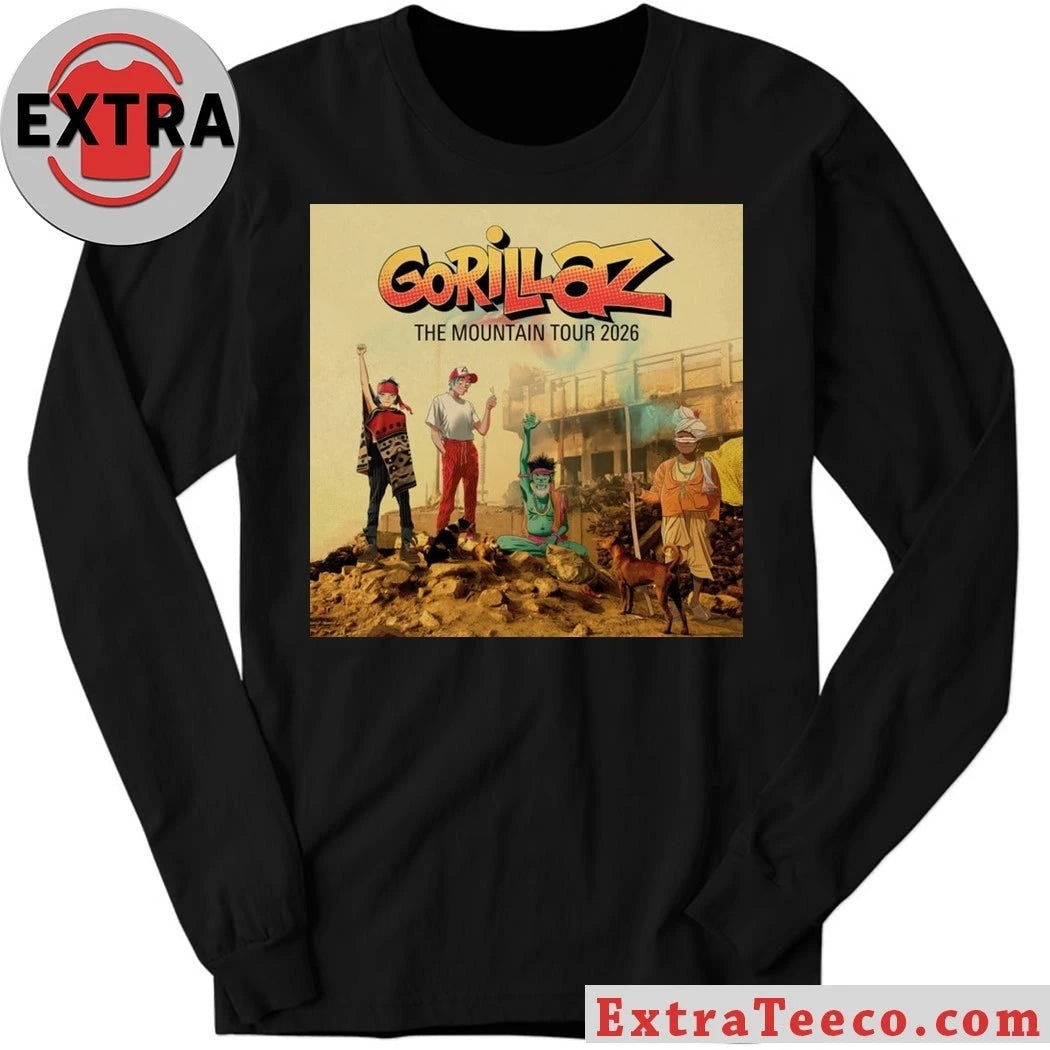 Original Gorillaz The Mountain Tour 2026 October 15 Moody Center Shirt