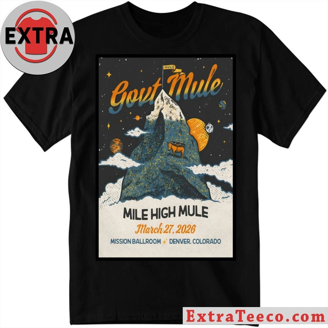 Original Gov’t Mule Denver CO 3 27 2026 Poster Shirt