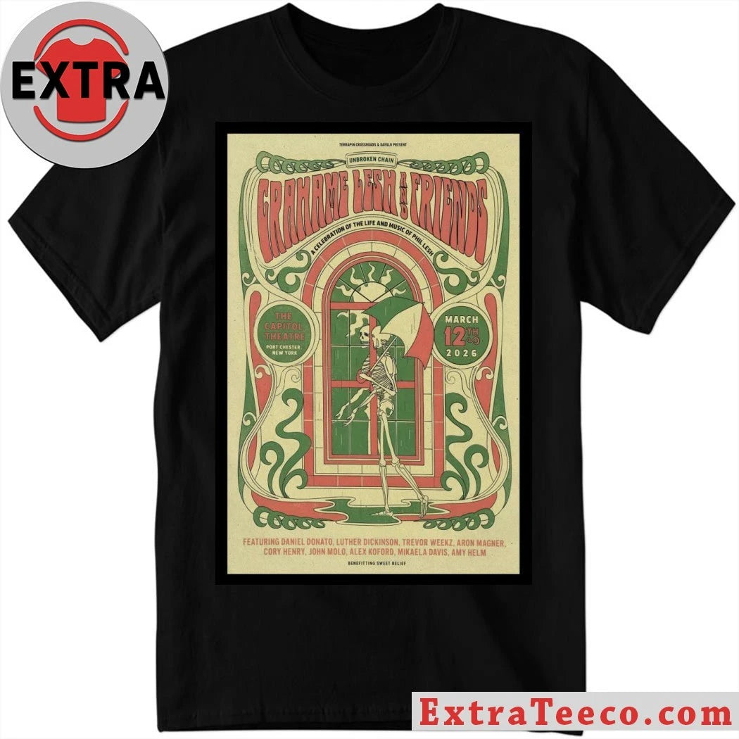 Original Grahame Lesh &amp; Friends A Celebration of the Life and Music of Phil Lesh March 14, 2026 Poster Shirt